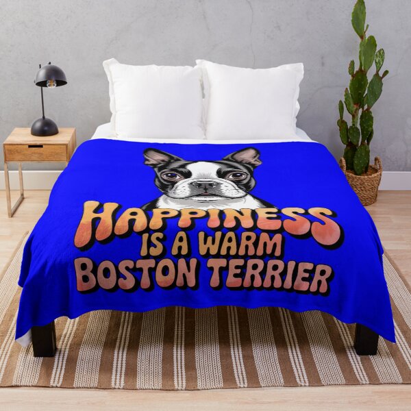 Item preview, Boston Terrier Dog Pet Owner Design Happiness Is A Warm Boston Terrier designed and sold by fantasticdesign.