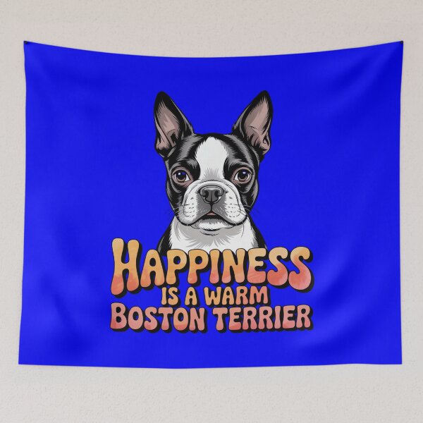 Item preview, Boston Terrier Dog Pet Owner Design Happiness Is A Warm Boston Terrier designed and sold by fantasticdesign.