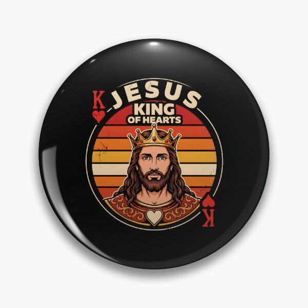 Item preview, Jesus King of Hearts Christian Card Games Lover designed and sold by Redgiant87x.