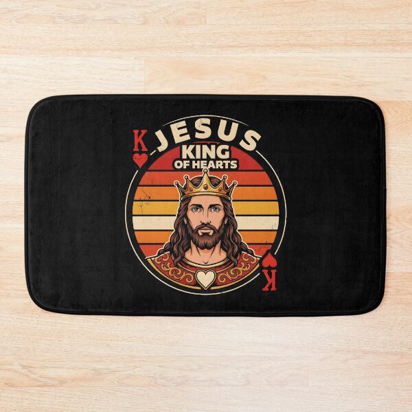Item preview, Jesus King of Hearts Christian Card Games Lover designed and sold by Redgiant87x.