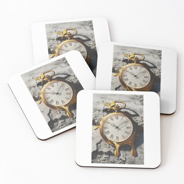 Item preview, Melting Clock on Concrete - Urban Surrealism & Time designed and sold by BoxofMoments.