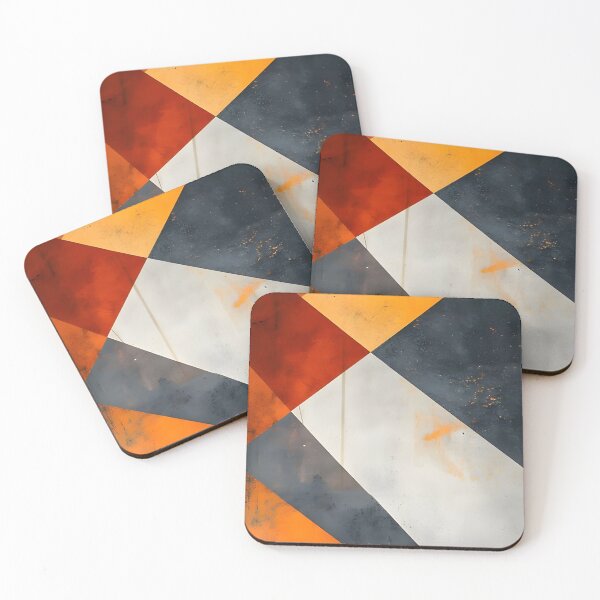 Item preview, Abstract 12 - Orange Industrial Geometry designed and sold by NikaNavi.