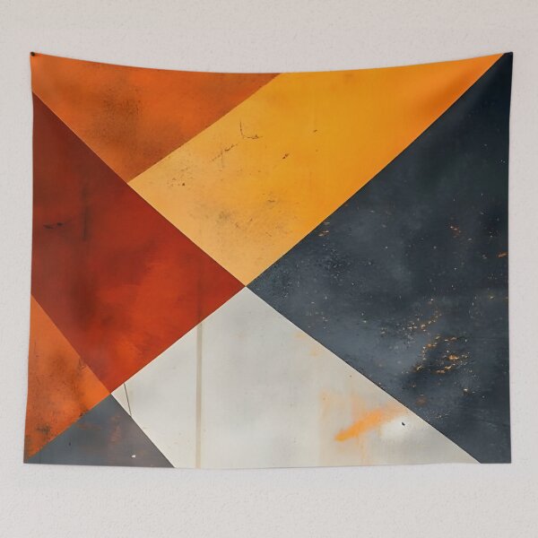 Item preview, Abstract 12 - Orange Industrial Geometry designed and sold by NikaNavi.