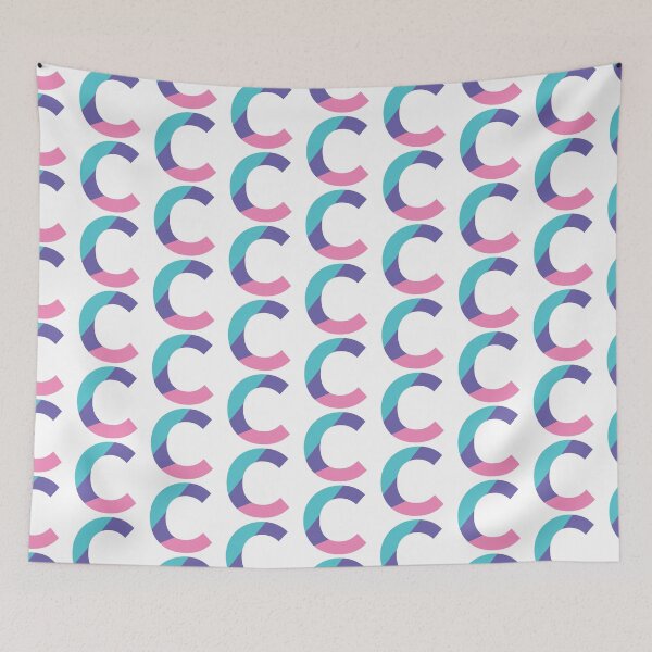 Item preview, Retro Color Block Letter C – Geometric Initial Monogram Design designed and sold by Fontaine Color Co..