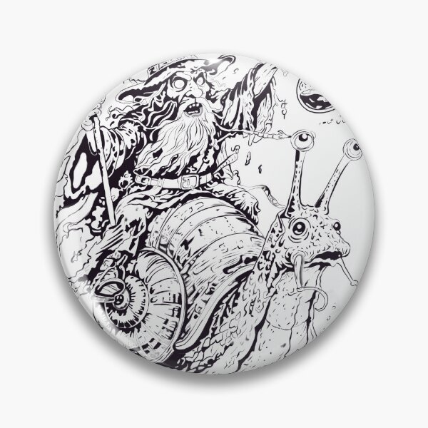Item preview, Wizard Riding a Giant Snail" designed and sold by Aquinoxx.