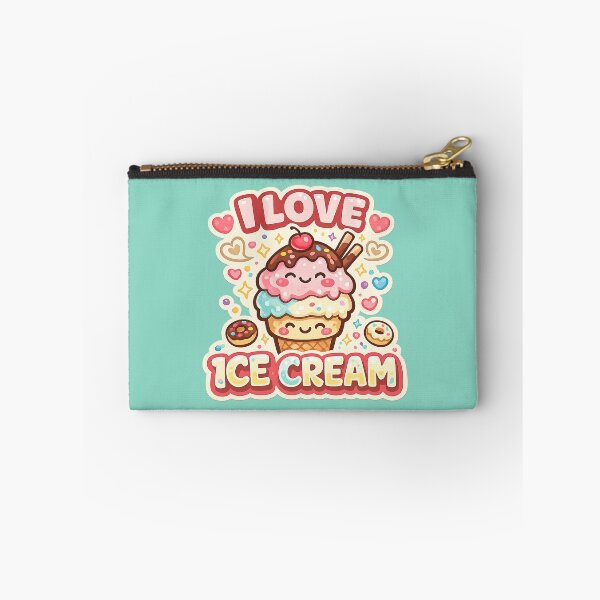 Item preview, I Love Ice Cream Cute Summer Dessert Design designed and sold by Gift Phrase Studio.