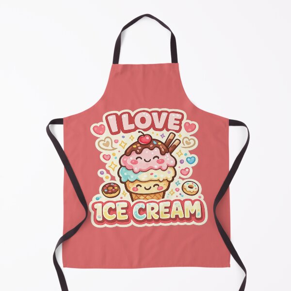 Item preview, I Love Ice Cream Cute Summer Dessert Design designed and sold by Gift Phrase Studio.