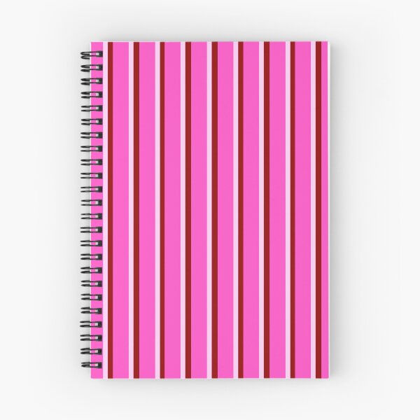 Item preview, Hot Pink with Dark Red and White Stripes Pattern designed and sold by OneThreeSix.