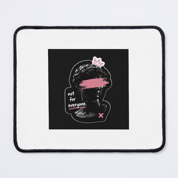 Item preview, Edgy Michelangelo David "Not For Everyone" Aesthetic Sticker designed and sold by Toasted Doodles.