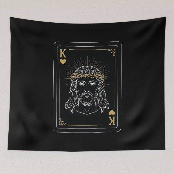Item preview, Jesus King of Hearts Christian King of Hearts Playing Card designed and sold by Redgiant87x.