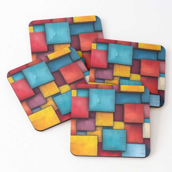 Item preview, Abstract 13 - Colorful Geometric Blocks designed and sold by NikaNavi.
