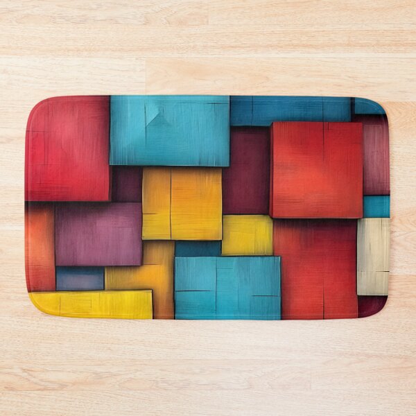 Item preview, Abstract 13 - Colorful Geometric Blocks designed and sold by NikaNavi.
