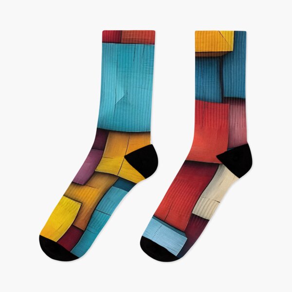 Item preview, Abstract 13 - Colorful Geometric Blocks designed and sold by NikaNavi.