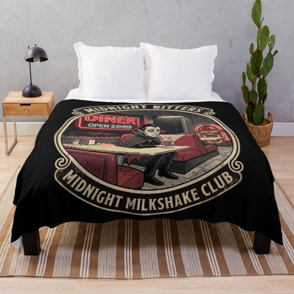 Item preview, Lonely Vampire Drinking a Midnight Milkshake designed and sold by Dream Capsules.