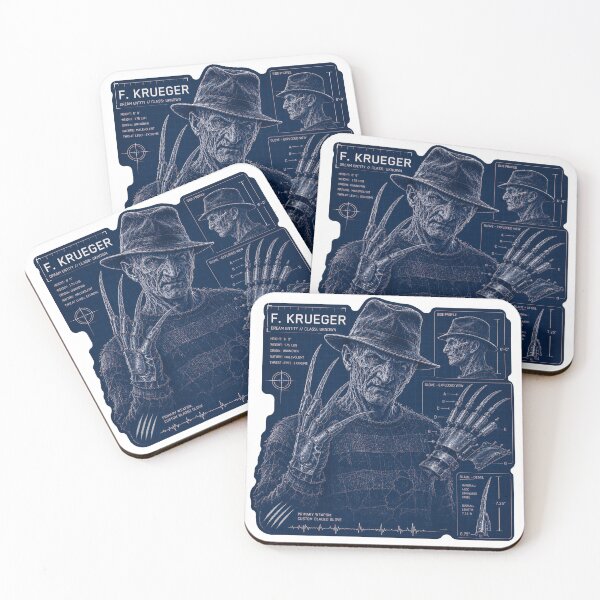 Item preview, Freddy Krueger Blueprint T-Shirt/Sticker designed and sold by MadcapPrints.