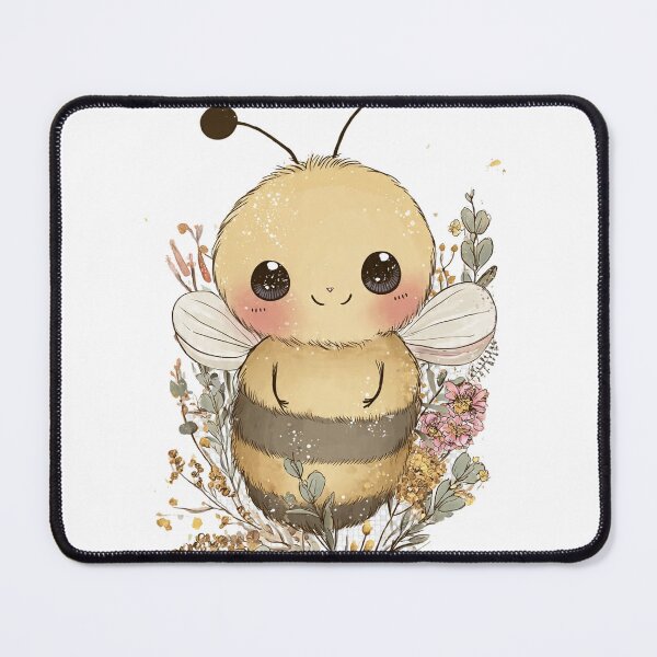 Item preview, Cute Kawaii Bumblebee Wildflower designed and sold by Wild Print Co Est 2026.