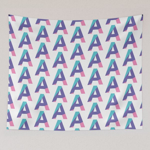 Item preview, Retro Color Block Letter A – Geometric Initial Monogram Design designed and sold by Fontaine Color Co..