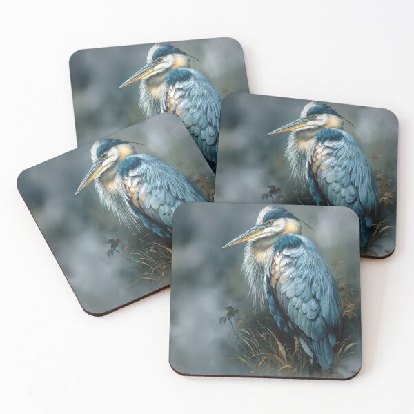 Item preview, Great blue heron in mist designed and sold by Brian Tarr.