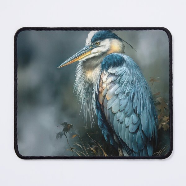 Item preview, Great blue heron in mist designed and sold by Brian Tarr.