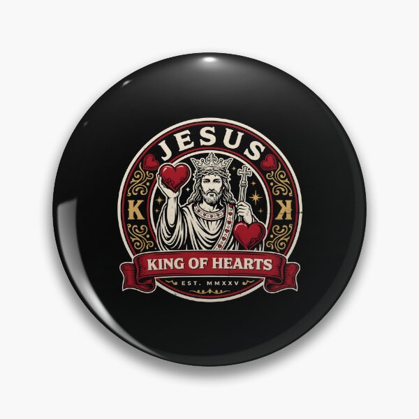 Item preview, Jesus King of Hearts Inspirational Christian Religious designed and sold by Redgiant87x.