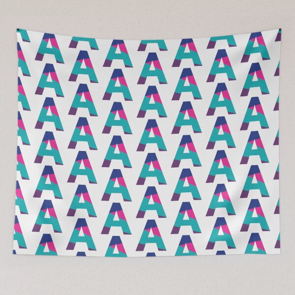 Item preview, Retro Color Block Letter A – Geometric Initial Monogram Design designed and sold by Fontaine Color Co..