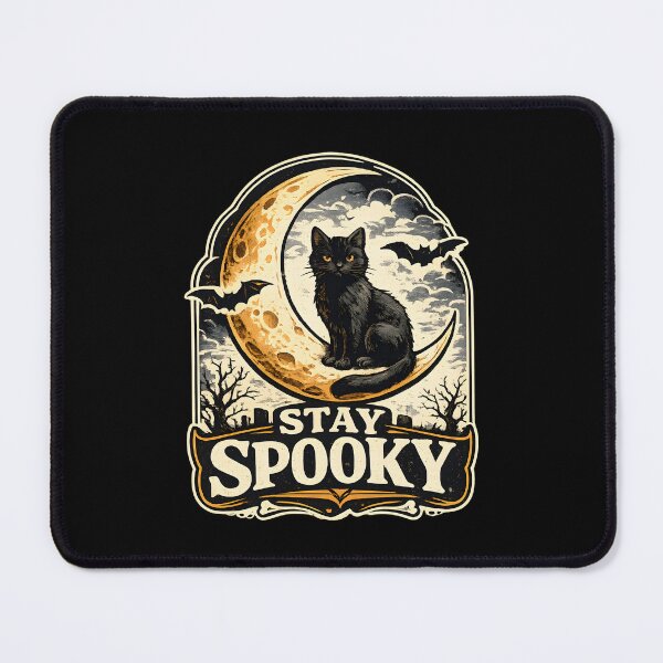 Item preview, Stay Spooky Vintage Black Cat Moon designed and sold by Mr Lee.
