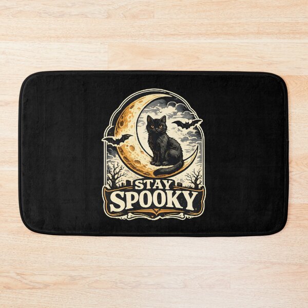 Item preview, Stay Spooky Vintage Black Cat Moon designed and sold by Mr Lee.