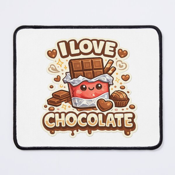 Item preview, I Love Chocolate Sweet Tooth Kawaii Design designed and sold by Magmashup.