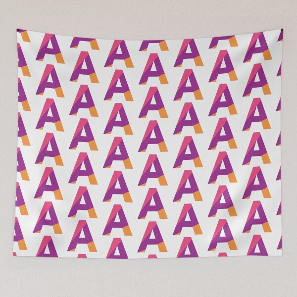 Item preview, Retro Color Block Letter A – Geometric Initial Monogram Design designed and sold by Fontaine Color Co..