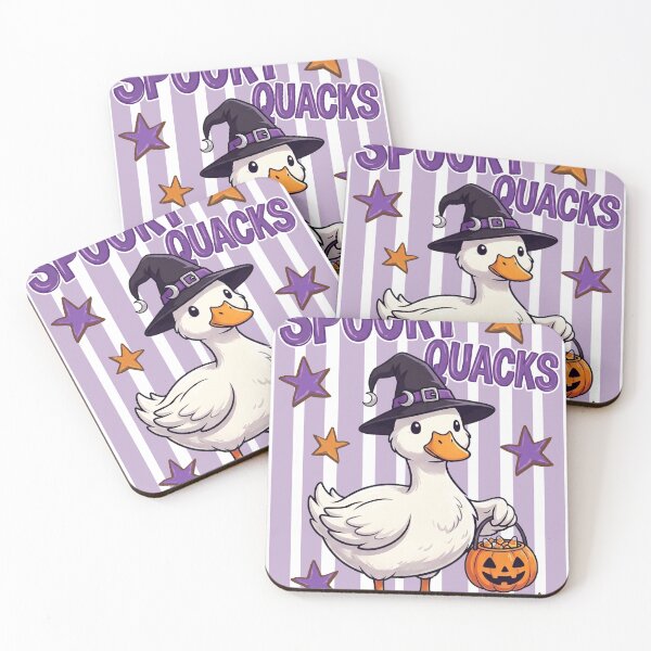 Item preview, Spooky Quacks Sticker, Cute Halloween Duck Sticker designed and sold by TeeVerse27.