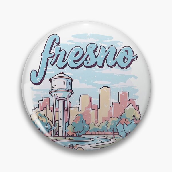 Item preview, Fresno California Cute Skyline Watercolor City designed and sold by HowToCanadian.