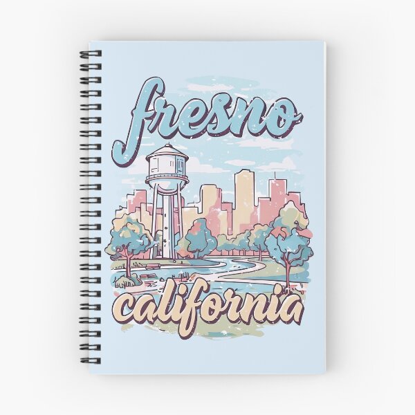 Item preview, Fresno California Cute Skyline Watercolor City designed and sold by HowToCanadian.