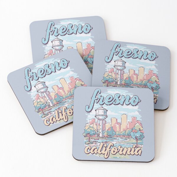 Item preview, Fresno California Cute Skyline Watercolor City designed and sold by HowToCanadian.