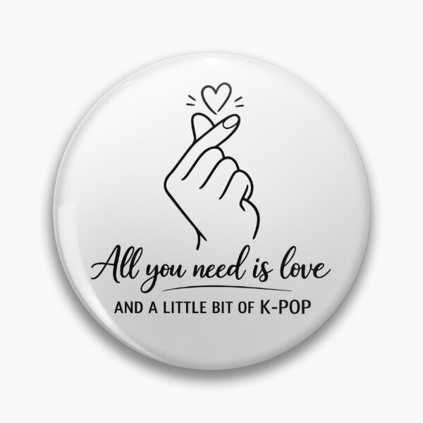 Item preview, K-Pop Finger Heart: Minimalist Line Art designed and sold by Pineapple-Tree.