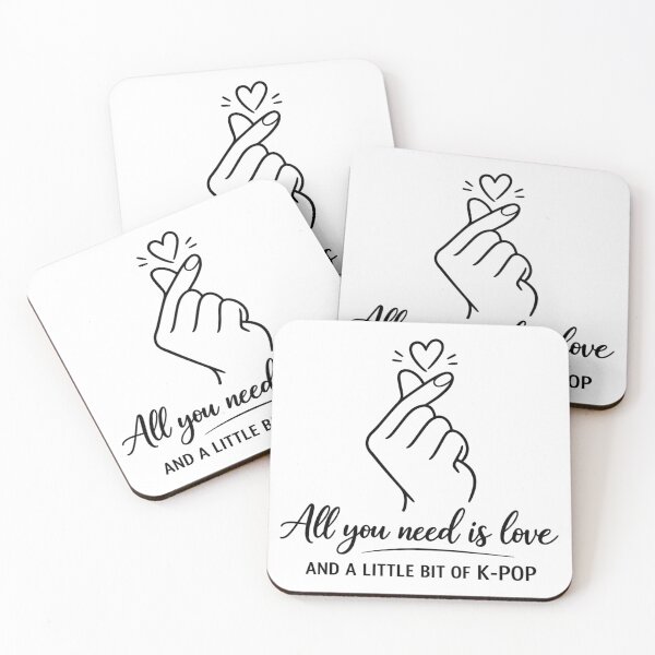 Item preview, K-Pop Finger Heart: Minimalist Line Art designed and sold by Pineapple-Tree.