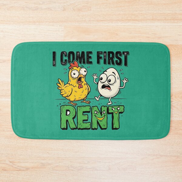 Item preview, Rent Comes First - Funny Chicken and Egg Paradox designed and sold by AbderraimArt.