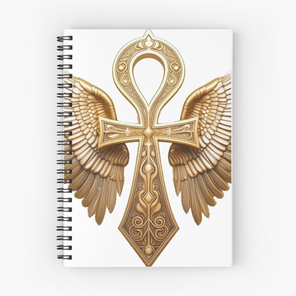 Item preview, Majestic Golden Winged Ankh - Ancient Egyptian Key of Life Amulet designed and sold by Hou$e of Art .
