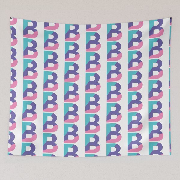 Item preview, Retro Color Block Letter B – Geometric Initial Monogram Design designed and sold by Fontaine Color Co..