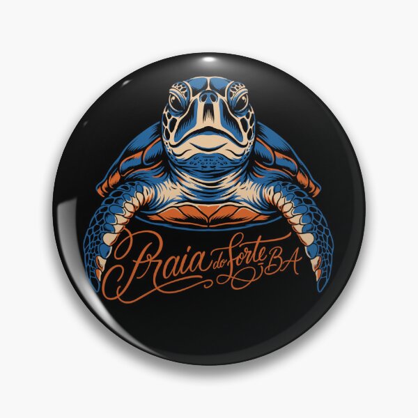 Item preview, Praia do Forte Bahia – Retro Sea Turtle Brazil Beach Design designed and sold by paulo silveira.