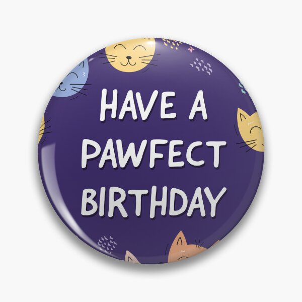 Item preview, Cute Cat Birthday Card with Colourful Kittens and Pawfect Birthday Pun designed and sold by HeyChimp.