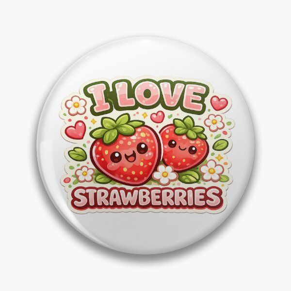 Item preview, I Love Strawberries Cute Berry Lover Design designed and sold by Gift Phrase Studio.