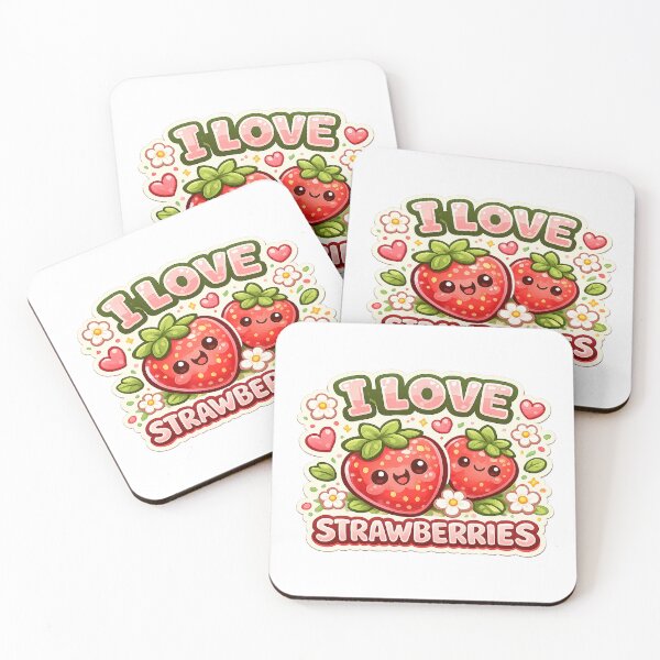 Item preview, I Love Strawberries Cute Berry Lover Design designed and sold by Magmashup.