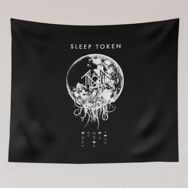Item preview, Moon Phase Occult Metal Art Dark Symbol Design designed and sold by RawGfxPlanet.