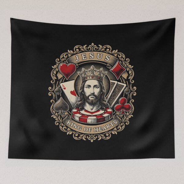 Item preview, Jesus King of Hearts King of Kings Christian Religious designed and sold by Redgiant87x.