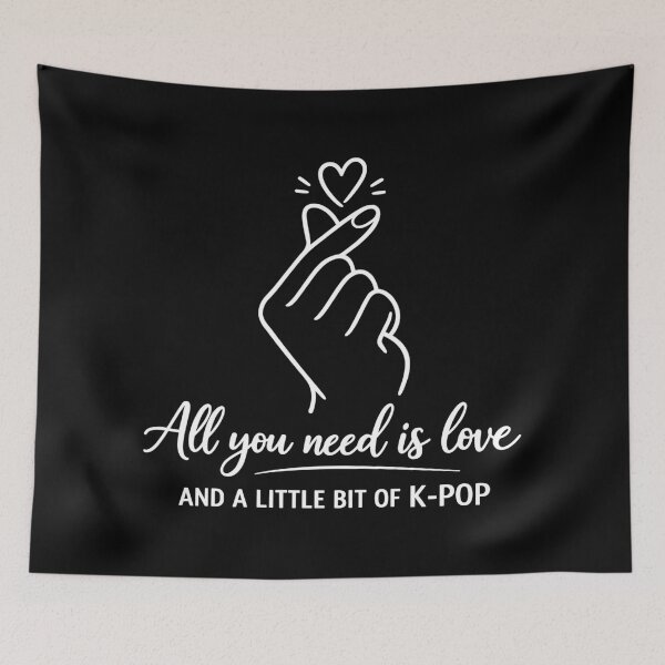 Item preview, K-Pop Finger Heart: Minimalist Line Art designed and sold by Pineapple-Tree.