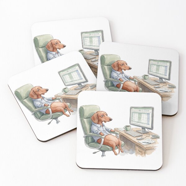 Item preview, Funny Burnout Dachshund | WFH Life | Gift for Dog Lovers designed and sold by CulturalCurios.