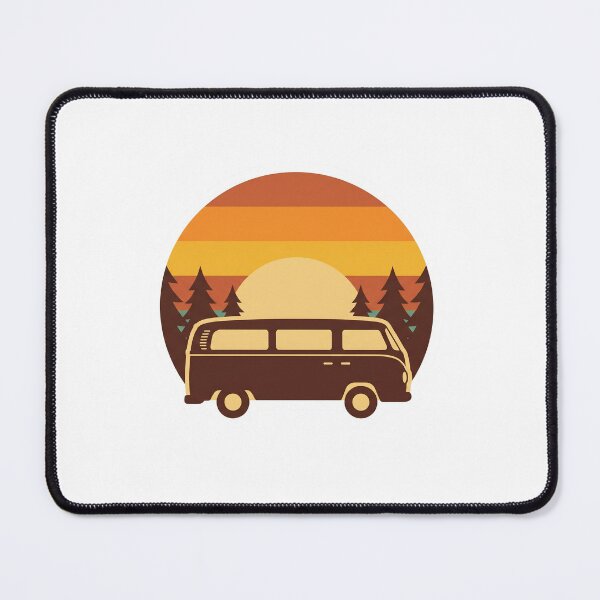 Item preview, Retro 70s Sunset Camper Van Silhouette designed and sold by pattman.