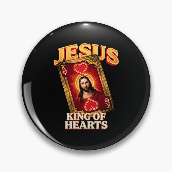 Item preview, Jesus King of Hearts Faith Filled Christian Design for Card Players designed and sold by Redgiant87x.