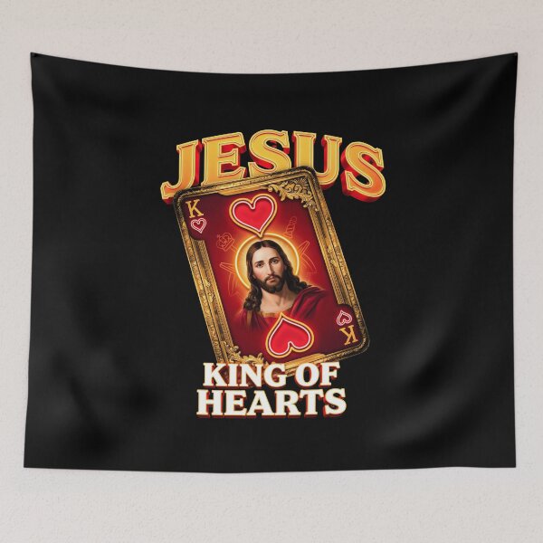 Item preview, Jesus King of Hearts Faith Filled Christian Design for Card Players designed and sold by Redgiant87x.