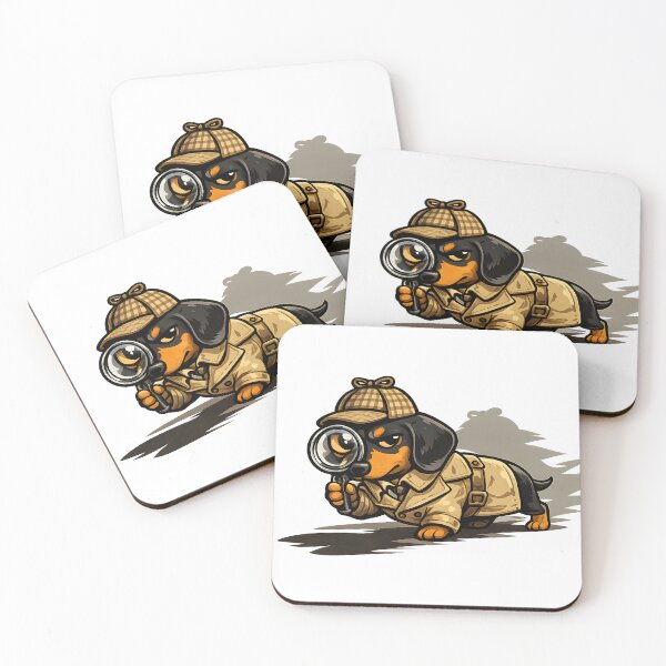 Item preview, Dachshund Detective On the Case designed and sold by PatiImagination.